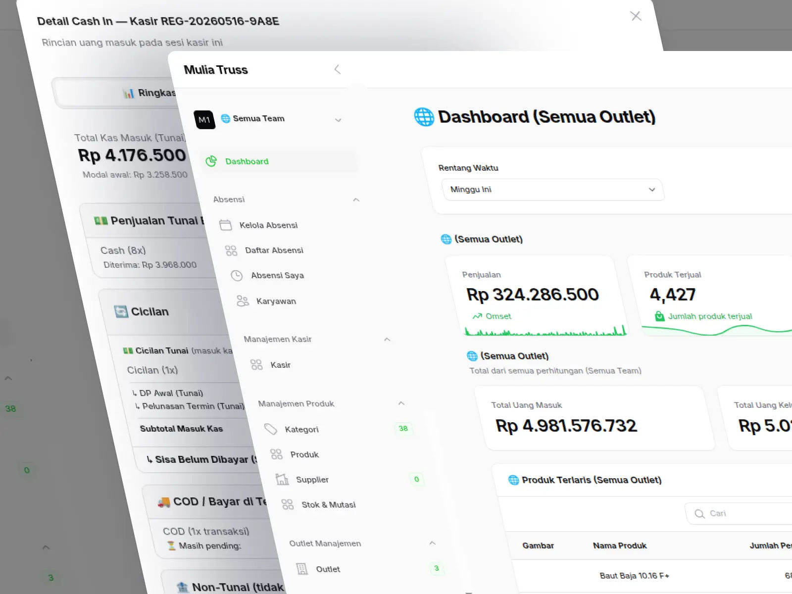 Inventory & Business Management System for Mulia Truss - Image 1