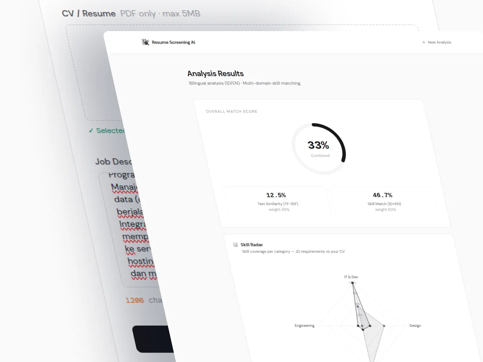 Resume Screening AI - Smart CV Analyzer with NLP & Multi-Language Support - Image 1