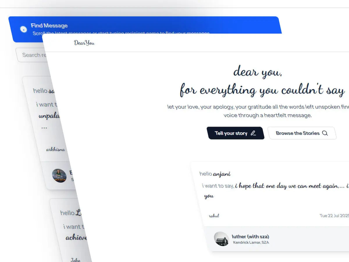 DearYou - for everything you couldn't say - Image 1
