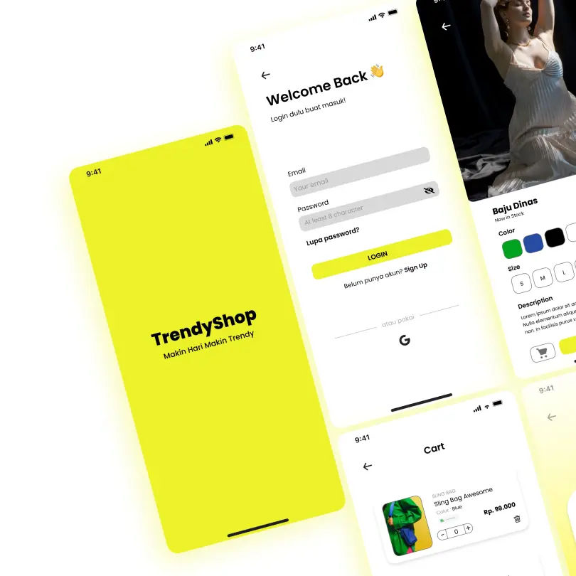 Trendy Shop – Fashion E-Commerce UI/UX Design - Image 1