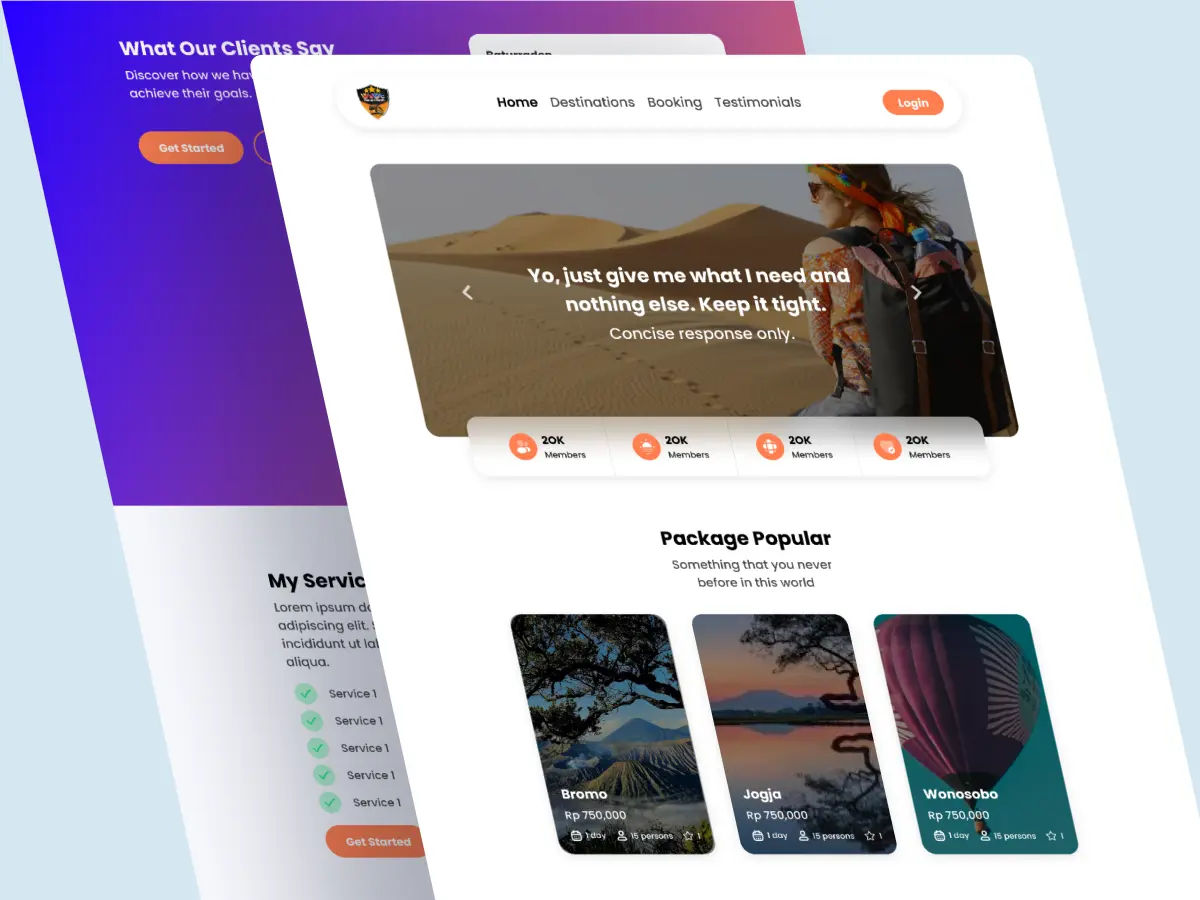 WaWe Tour and Travel – Tour Package Booking Website UI/UX Design - Image 1