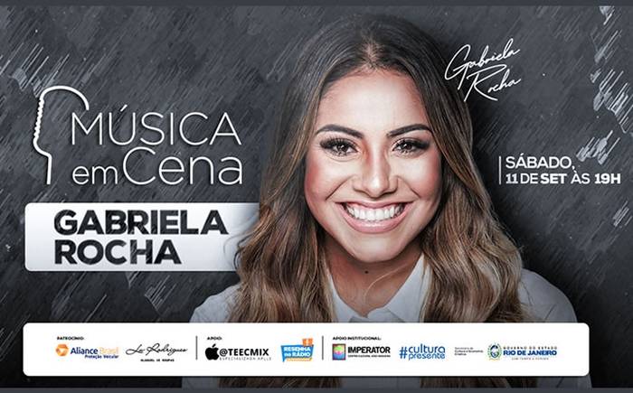 Música em Cena recebe Gabriela Rocha no palco do Imperator