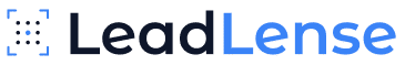 LeadLense AI Lead Generation Platform Logo