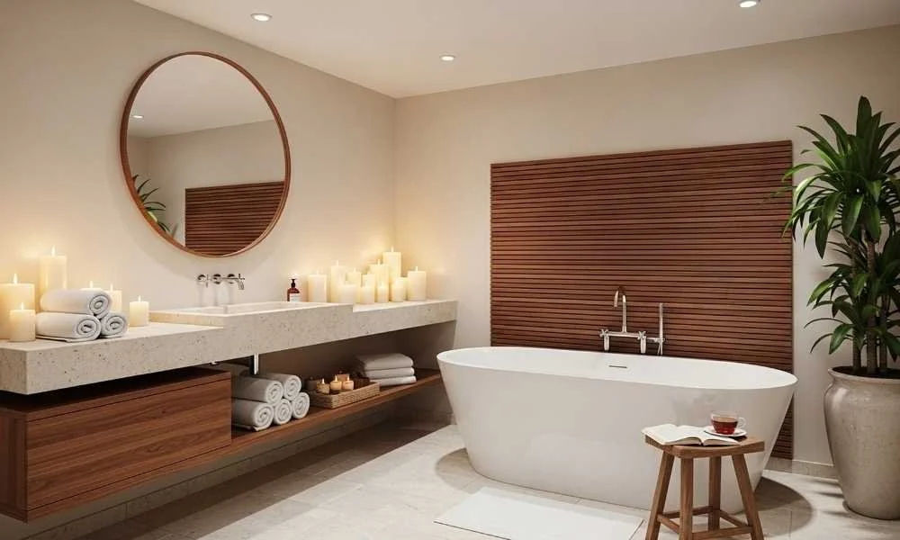 Luxury bathroom interior at Graviti Hanging Gardens