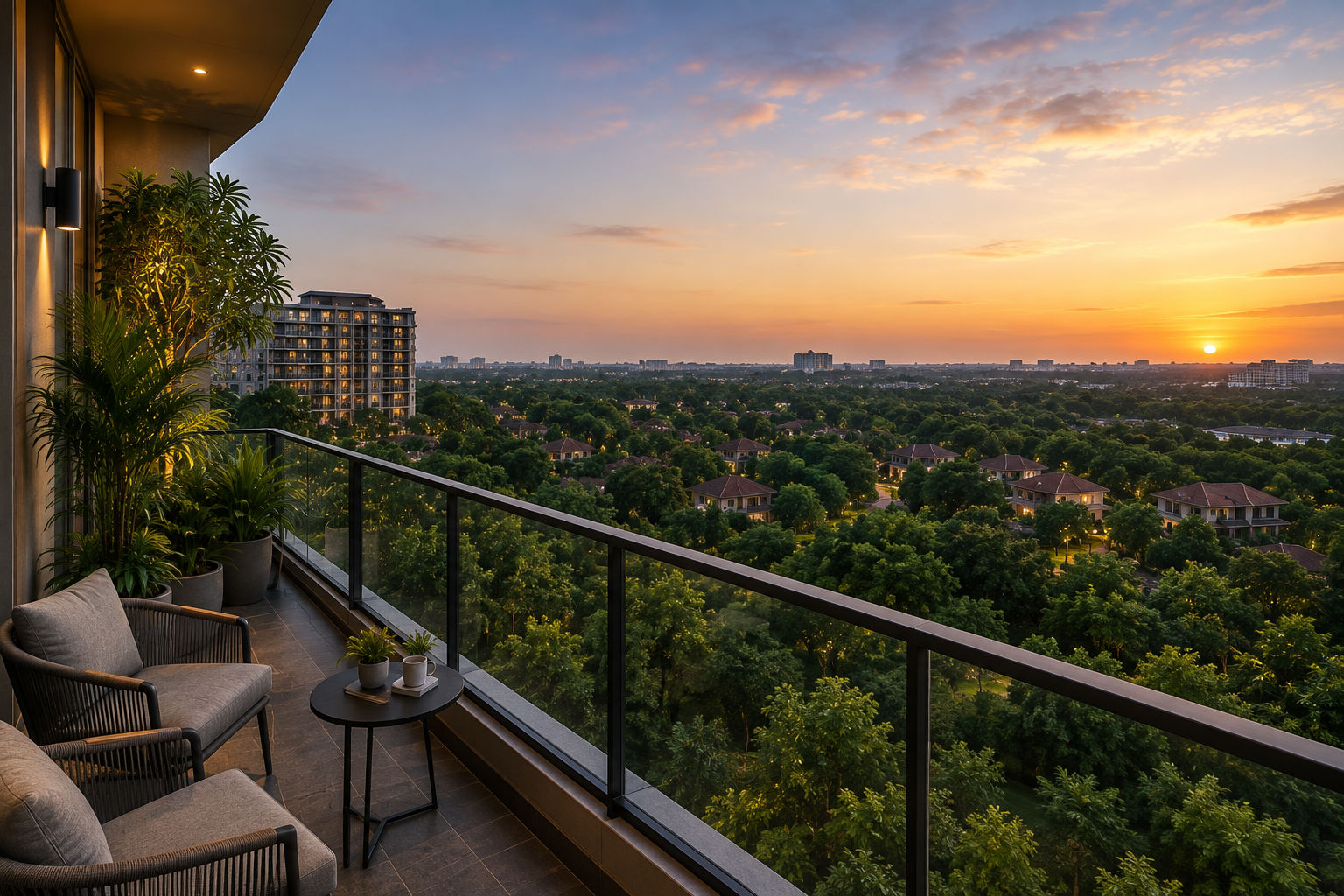 Total Environment Sarjapur Road apartment balcony view