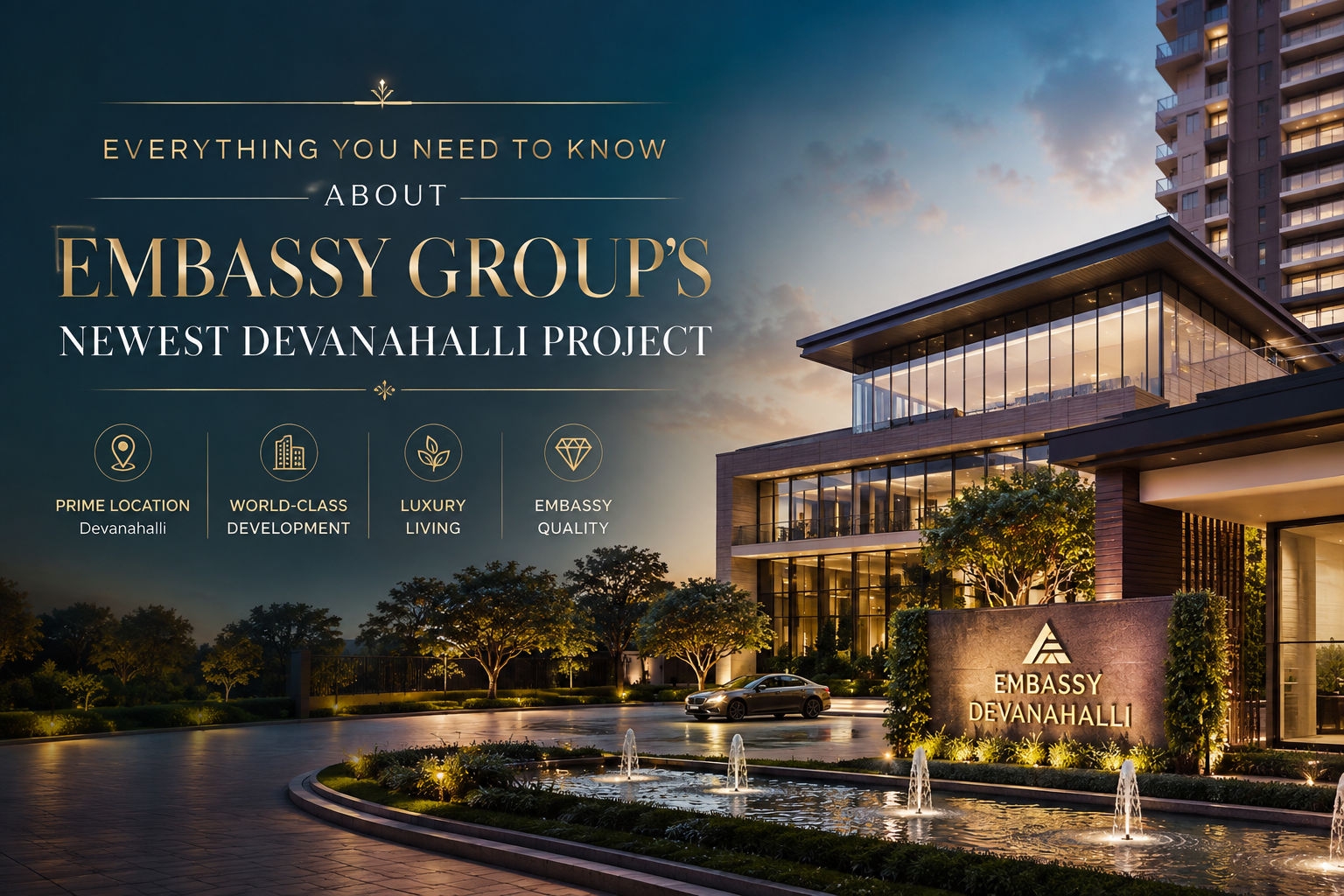 Your Complete Guide to Embassy Group's Newest Project Near Devanahalli