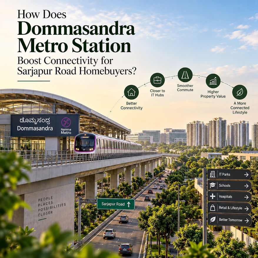 Dommasandra Metro Station connectivity benefits for Sarjapur Road homebuyers