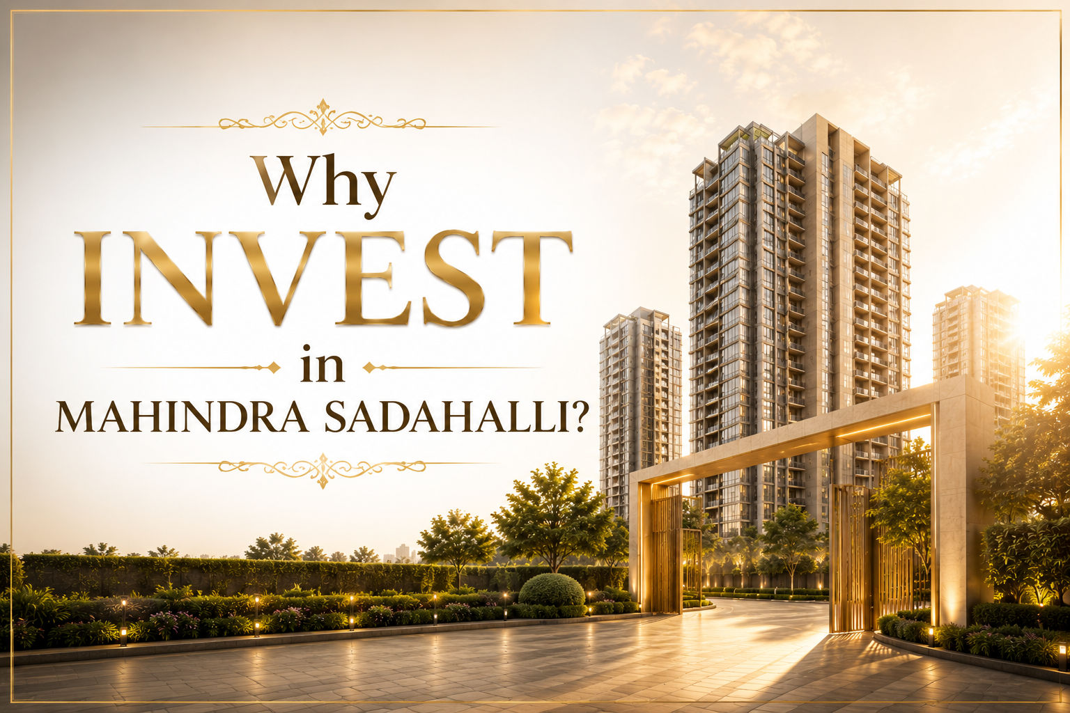 Why Invest in Mahindra Sadahalli?