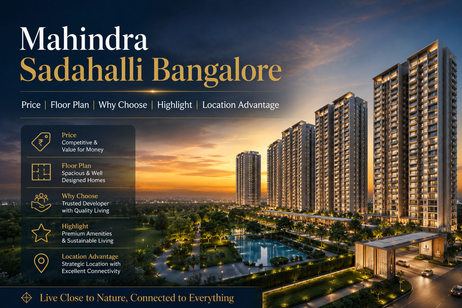 Mahindra Sadahalli Bangalore | Price, Floor Plan, Why Choose, Highlight, Location Advantage