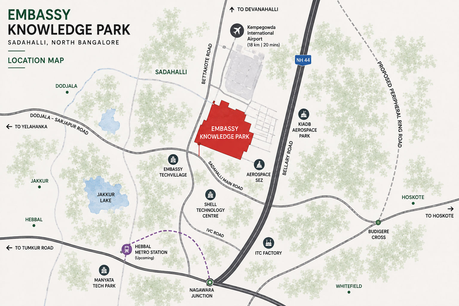 Embassy Knowledge Park Location