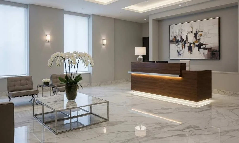 Clubhouse lobby interior at Graviti Hanging Gardens