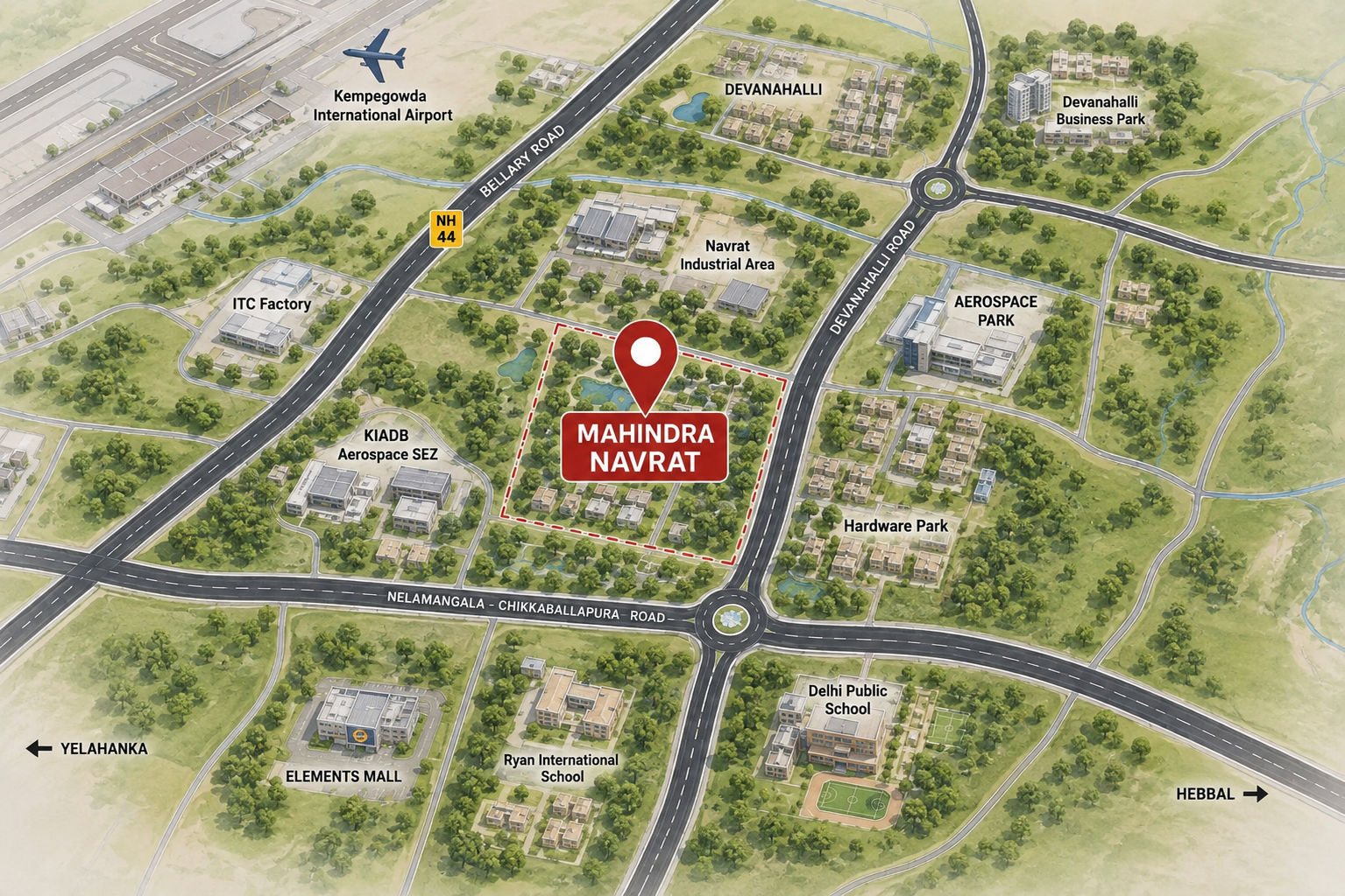 Mahindra Navrat , sadhalii location