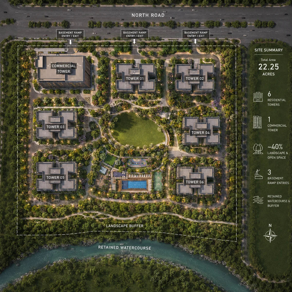 Total Environment Sarjapur Master Plan Layout