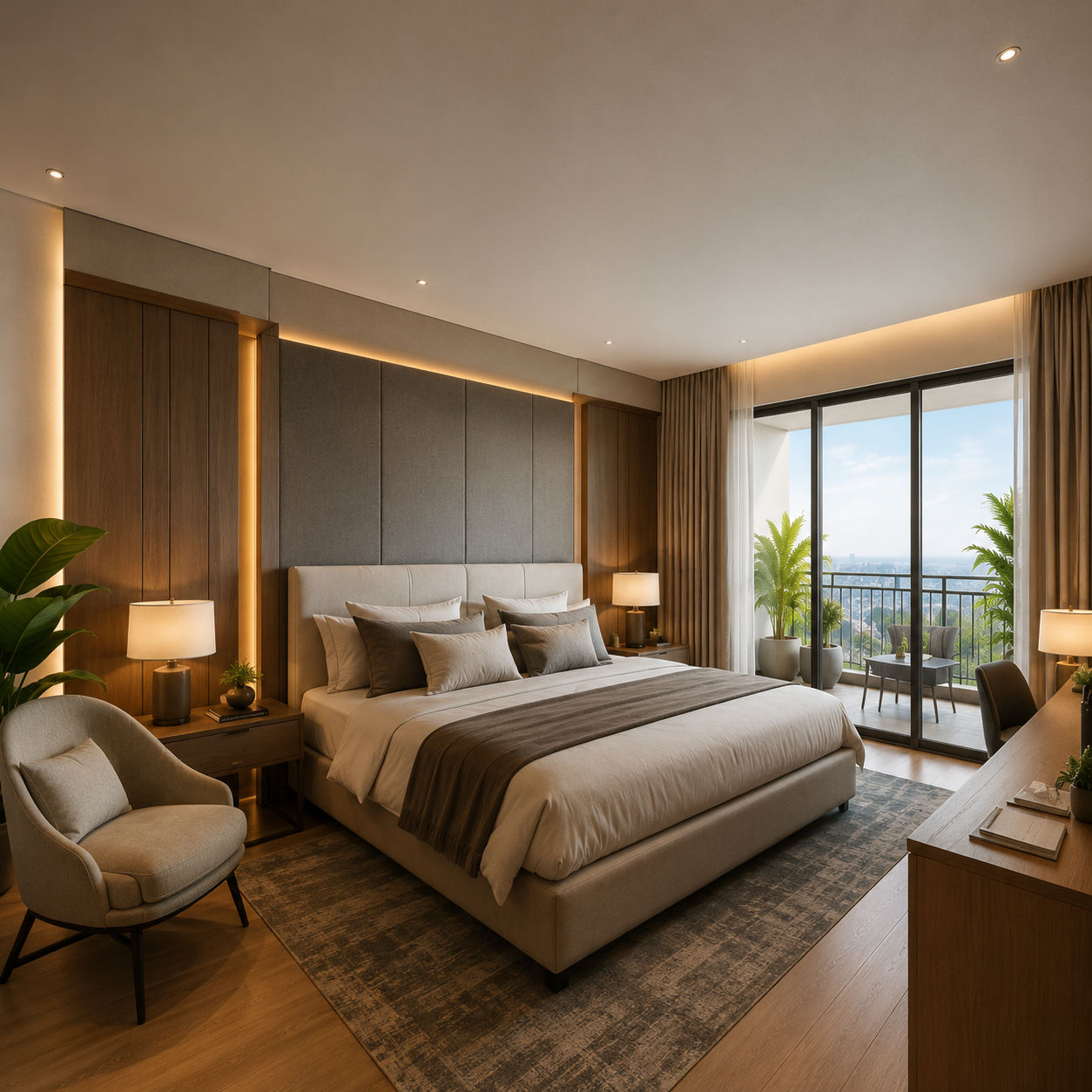 Prestige Urban Townhouse luxury master bedroom