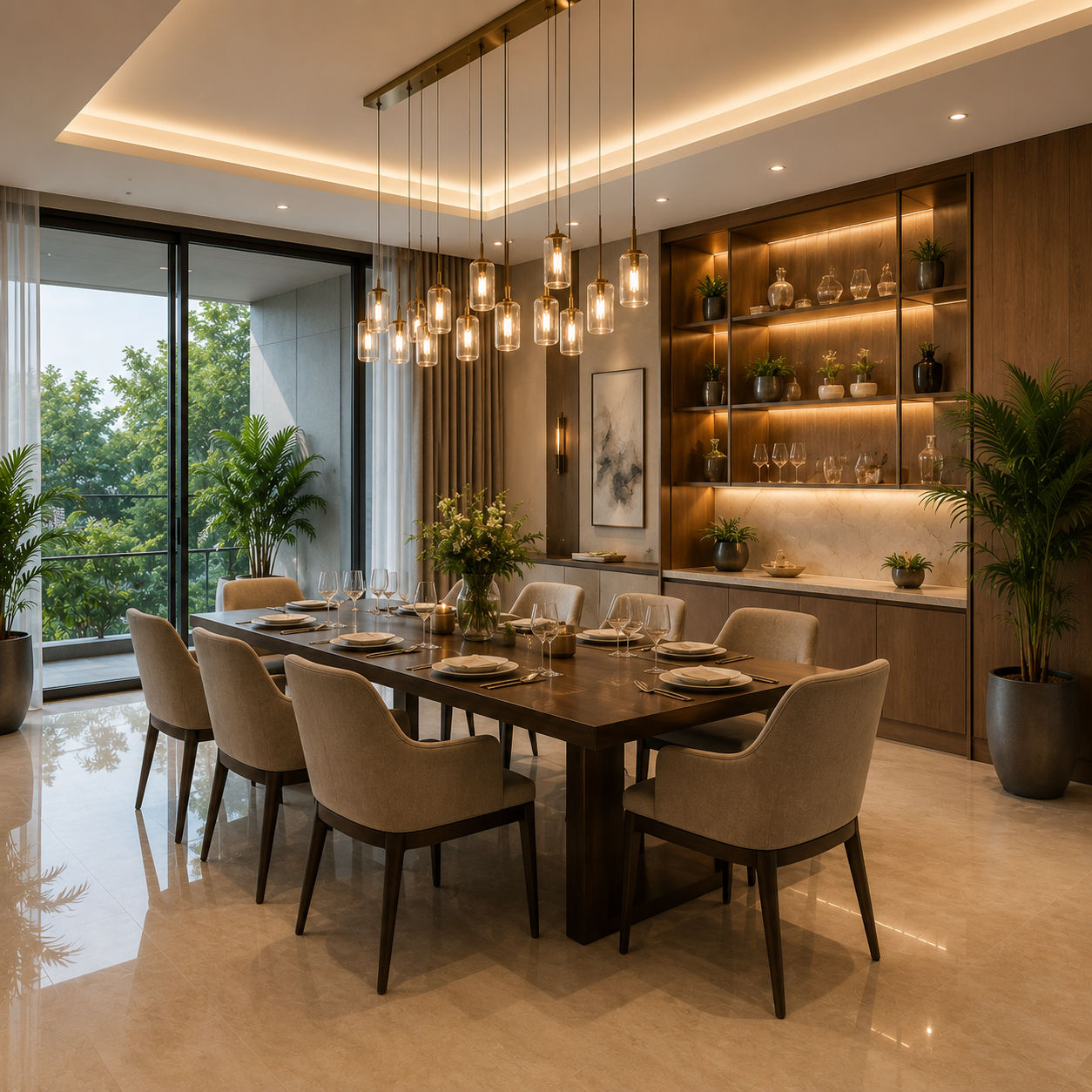 Prestige Urban Townhouse elegant dining room