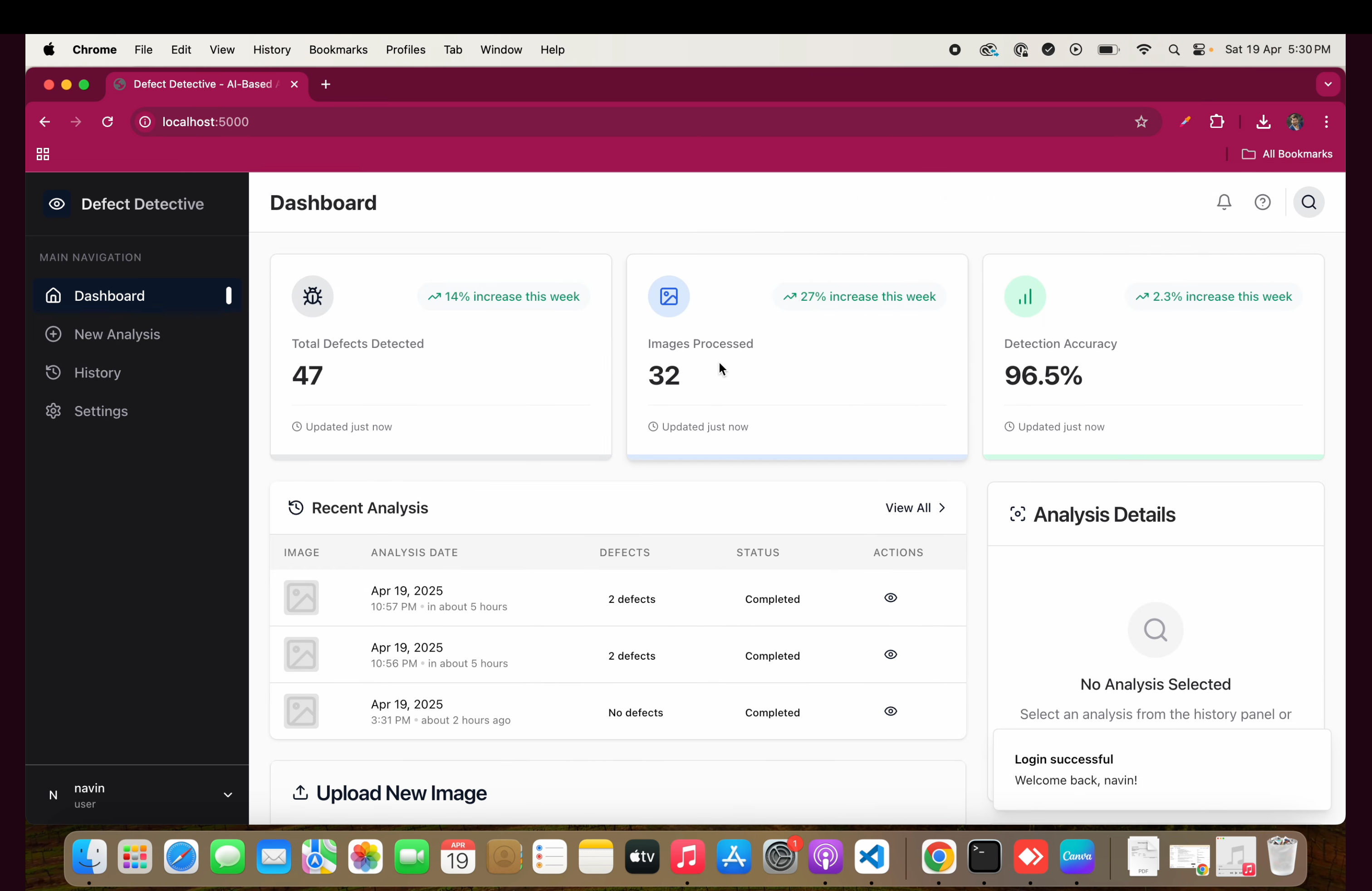 AI-Based Visual Defect Detection System | YOLOv8 + OpenCV + Roboflow with Source Code