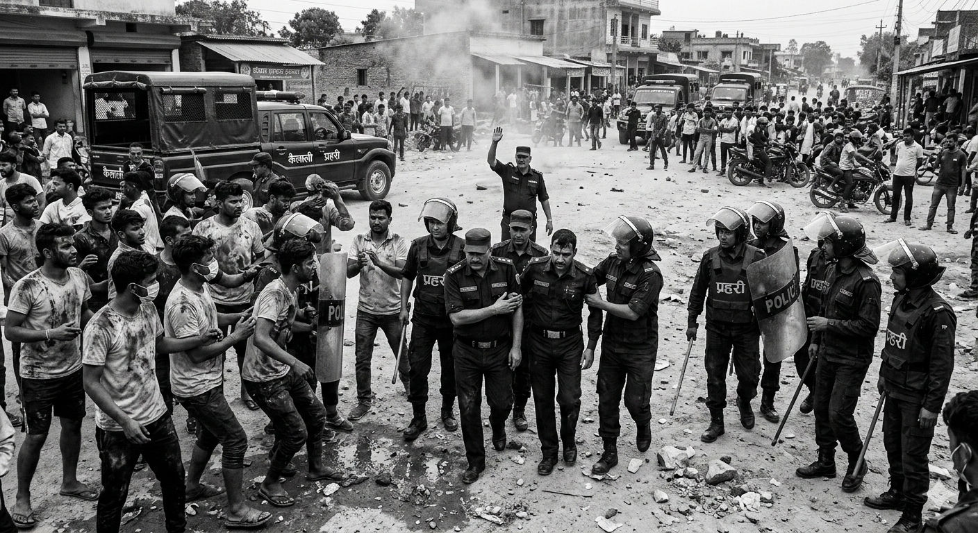 A clash broke out between two groups in Dhangadhi-13, Kailali; police fired six rounds in the air to bring the situation under control.