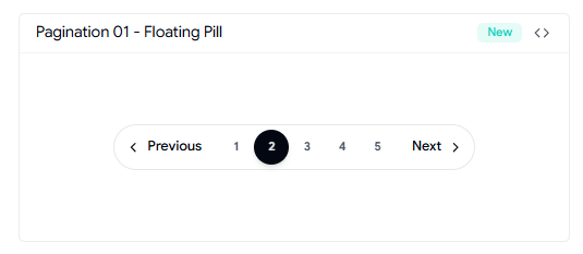 Floating Pill Pagination