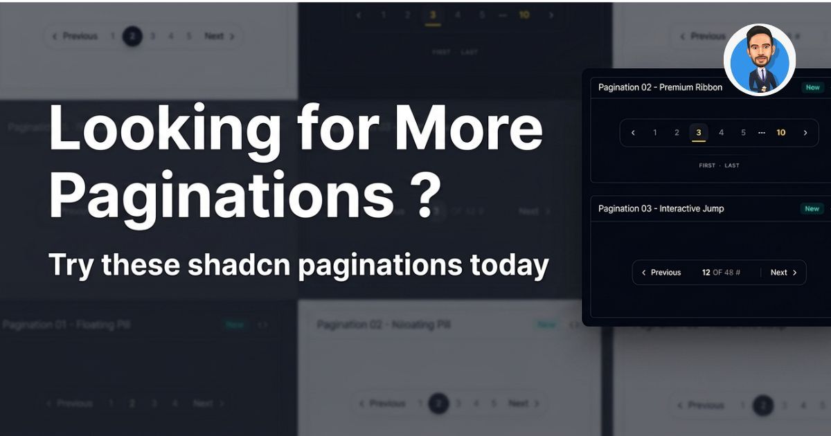 Shadcn Pagination Looking for more img