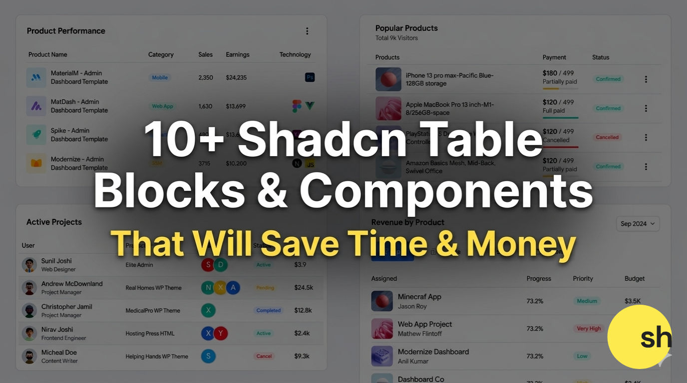 10 shadcn table