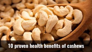 health benefits of cashew nuts
