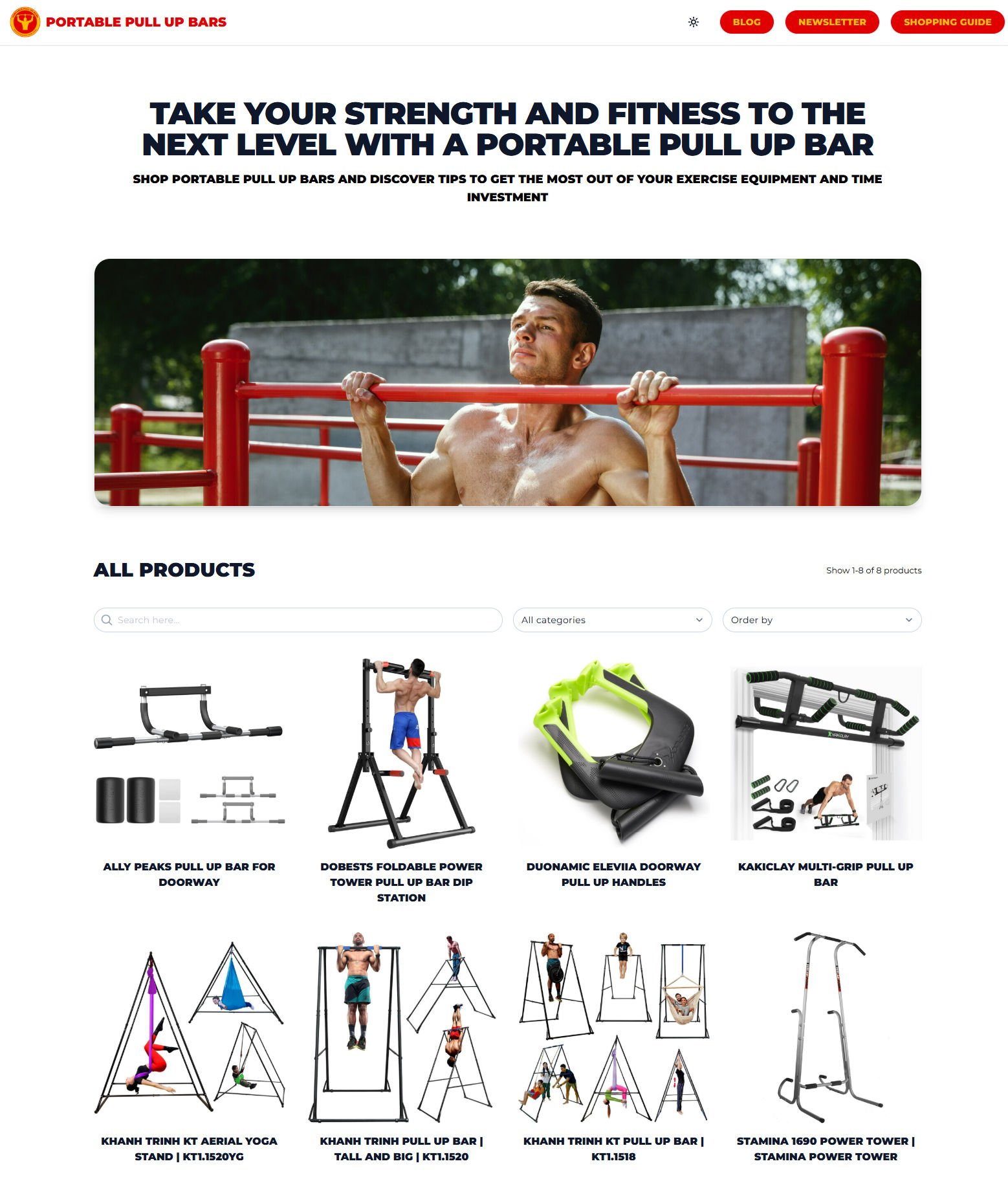 Portable Pull-Up Bars