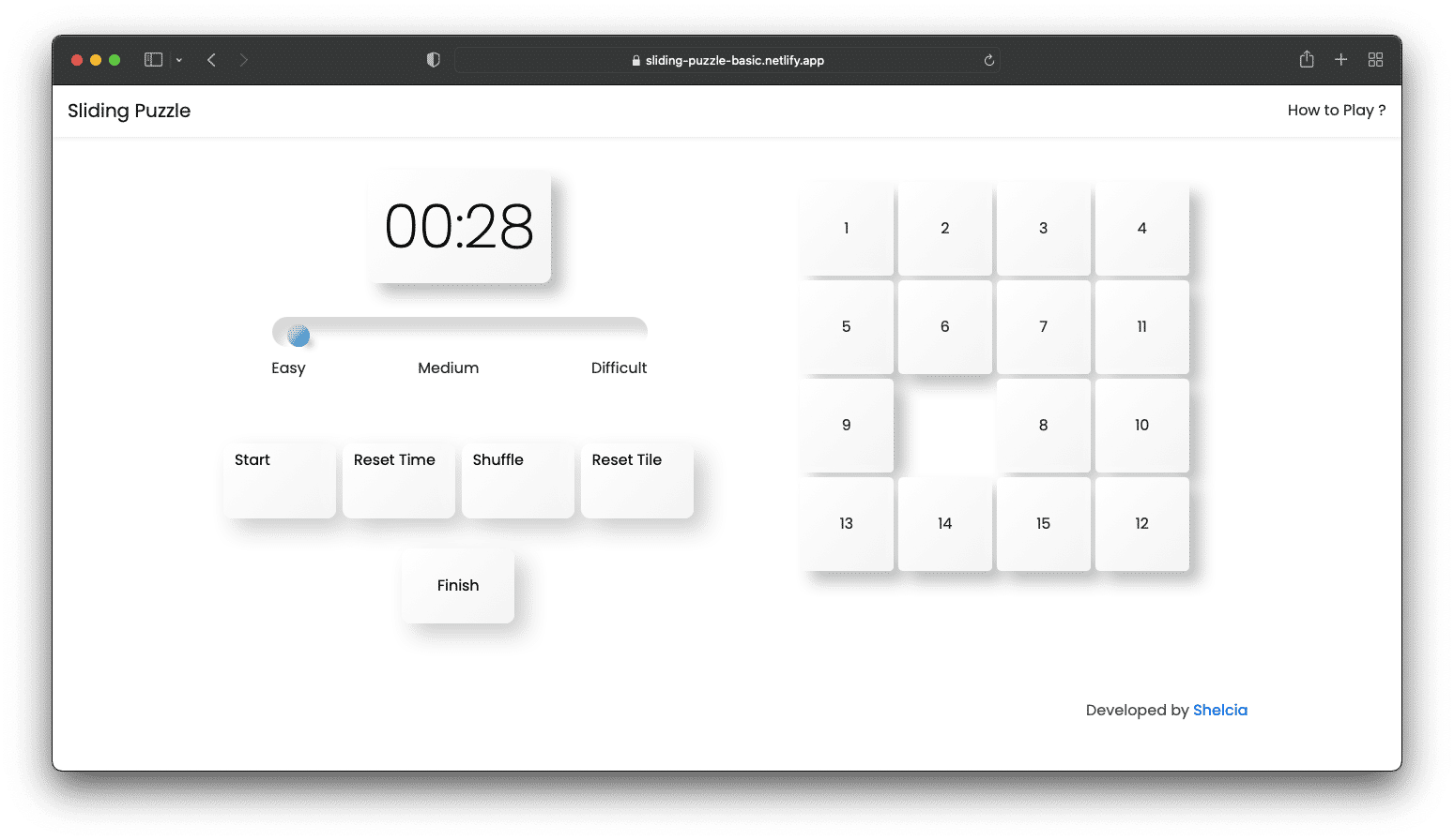 Flowchart For Slide Puzzle Game Using Javascript GitHub - shelcia/sliding-puzzle: A classic sliding puzzle (4*4) using ...