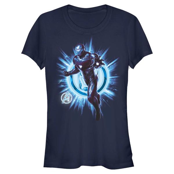 Preview: Marvel - Avengers Endgame - Iron Man Ironman Endgame - Women's T-Shirt - Navy - Front