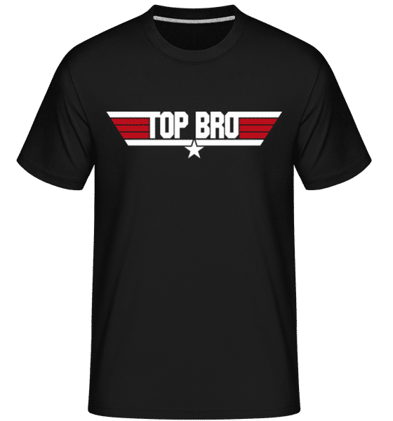 Aperçu: Top Bro - T-Shirt Shirtinator homme - Noir - Devant