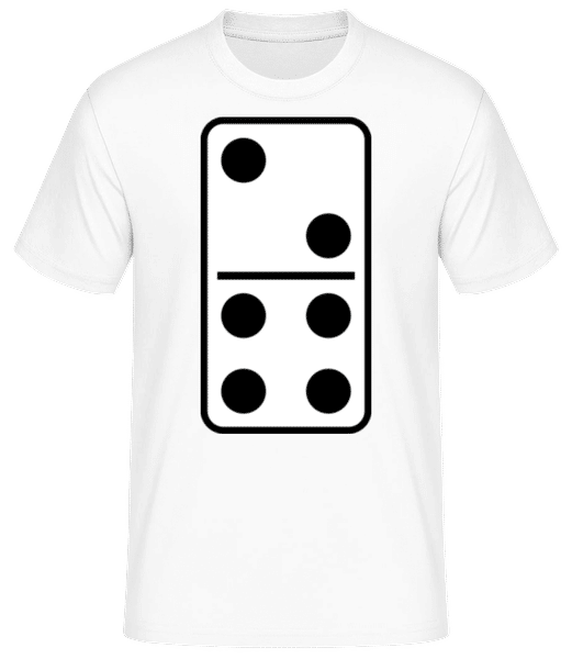 Aperçu: Domino - T-shirt standard Homme - Blanc - Devant