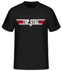 Top Otec - Pánske basic tričko - Čierna - Predné