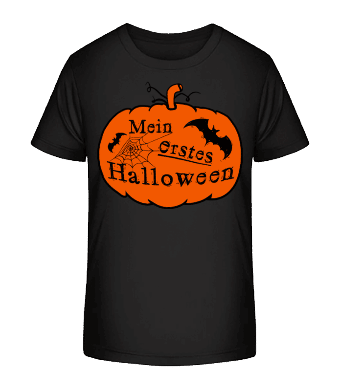 Vorschau: Mein Erstes Halloween - Kinder Bio T-Shirt Stanley Stella 2.0 - Schwarz - Vorne