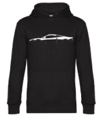 'McLaren GT' Silhouette - Sweat à capuche standard homme - Noir - Devant