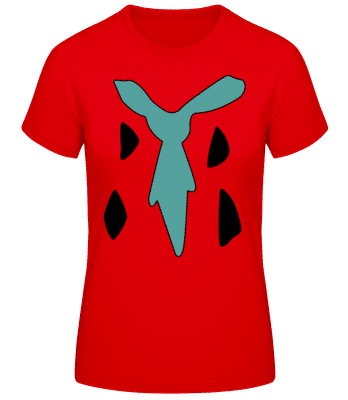 Fred Feuerstein - Frauen Basic T-Shirt - Rot - Vorne