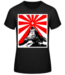 Matterhorn Red White · Frauen Basic T-Shirt