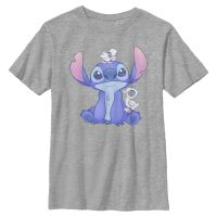 Disney Classics - Lilo & Stitch - Lilo & Stitch Cute Ducks - Kids T-Shirt - Heather grey - Front