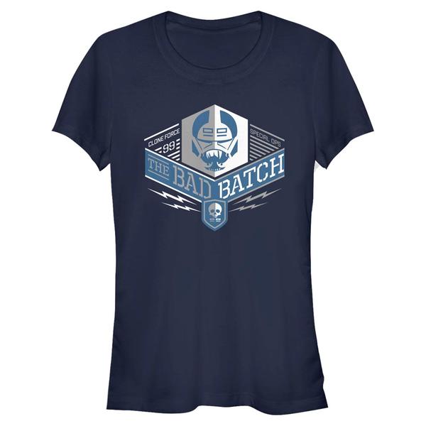 Aperçu: Star Wars - The Bad Batch - Logo The Special Ops - Femme T-shirt - Bleu marine - Devant