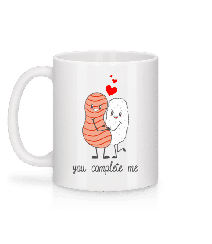 Vorschau: You Complete Me - Tasse - Weiß - Hinten