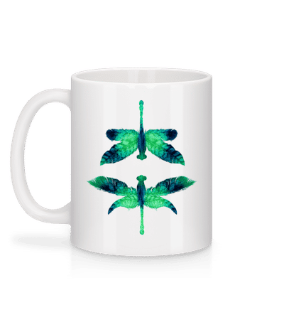 Leaf Dragonfly - Mug - White - Back