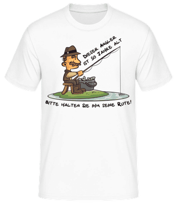 Dieser Angler Ist 50  Jahre Alt - Männer Basic T-Shirt - Weiß - Vorne