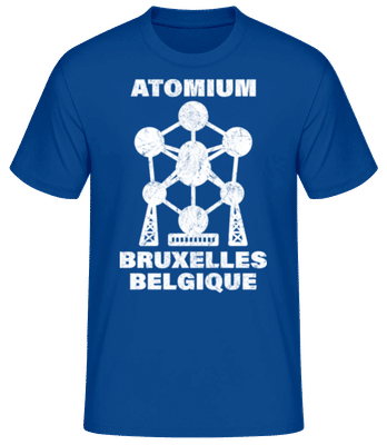 Bruxelles Belgique Atomium Ixelles - T-shirt standard Homme - Bleu royal - Devant