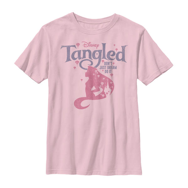 Aperçu: Disney - Tangled - Rapunzel DreamRap - Enfant T-shirt - Rose - Devant