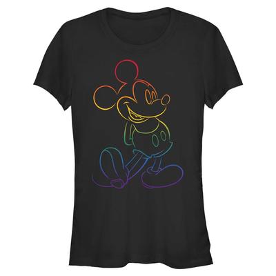 Disney Classics - Mickey Mouse - Mickey Big Pride - Pride - Femme T-shirt - Noir - Devant