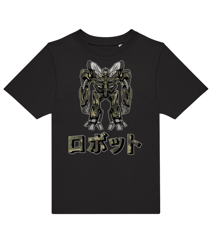 Vorschau: Robotto - Kinder T-Shirt B&C - Schwarz - Vorne