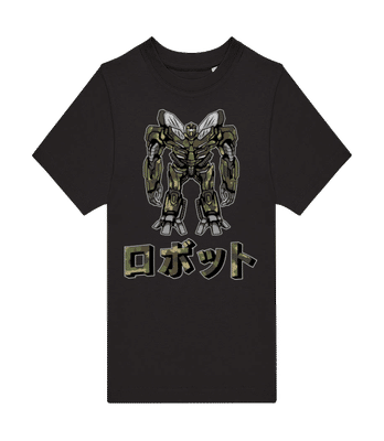 Robotto - Kinder T-Shirt B&C - Schwarz - Vorne