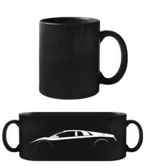 'Lamborghini Murcielago' Silhouette · Schwarze Tasse