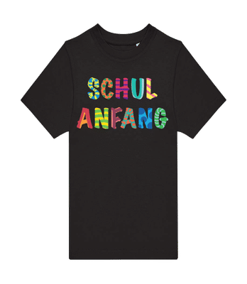 Schulanfang - Kinder T-Shirt B&C - Schwarz - Vorne