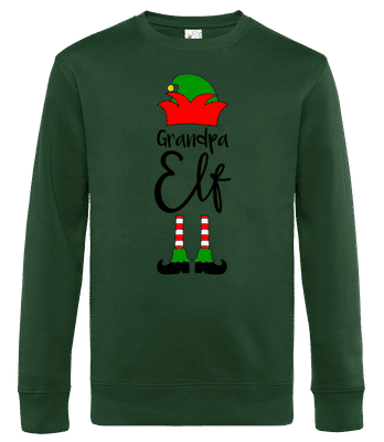 Grandpa Elf Shoes - Men's standard sweatshirt - Bottle green - Front