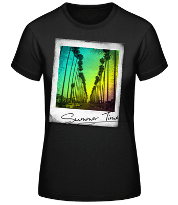 Summer Time - T-shirt femme B&C - Noir - Devant