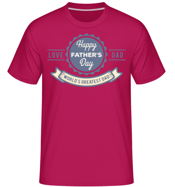 Preview: World Greatest Dad -  Shirtinator Men's T-Shirt - Magenta - Front
